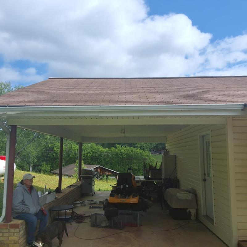 Shingle roof inspection with over 20 years aging Shingle roof inspection with over 20 years aging