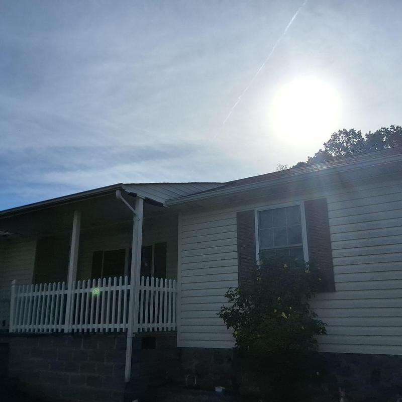 Metal roof and gutter system on residential home Metal roof and gutter system on residential home