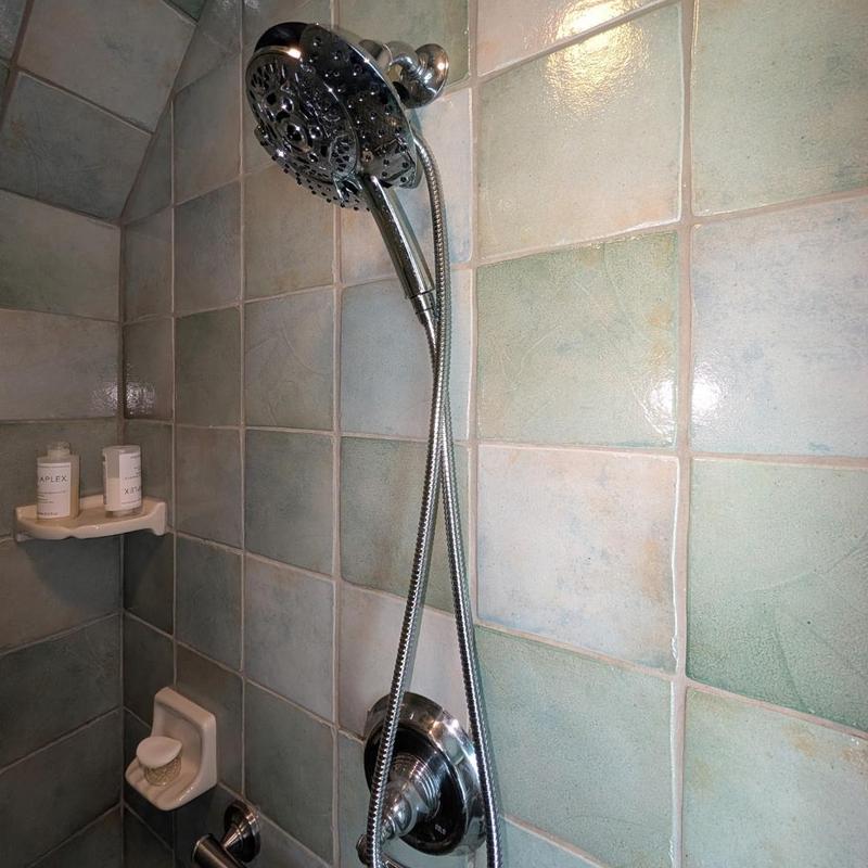 Shower cartridge replacement with chrome fixtures