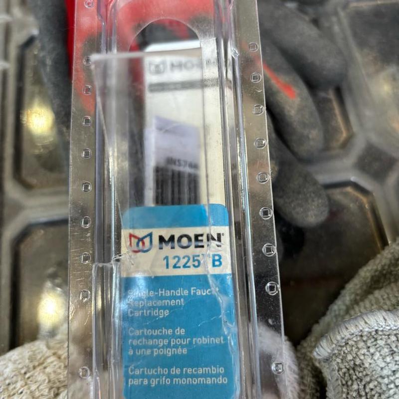 Moen 1225 faucet cartridge packaging close-up