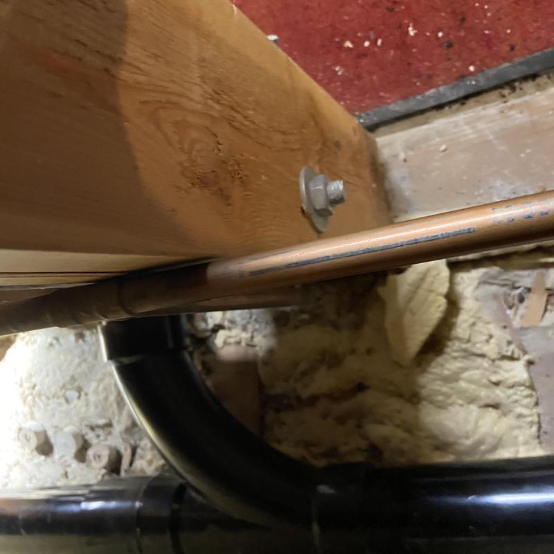 Cast iron toilet drain pipe section replacement under floor