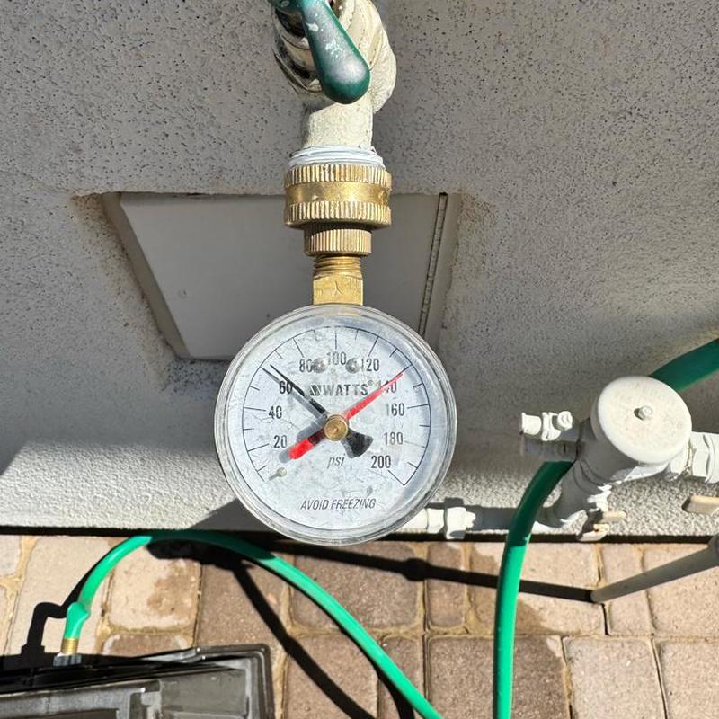 Pressure regulator valve installation and water meter hookup