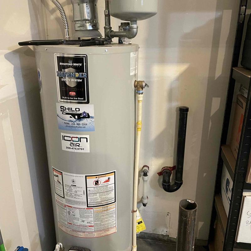 Water heater T&P valve and pressure pipes setup