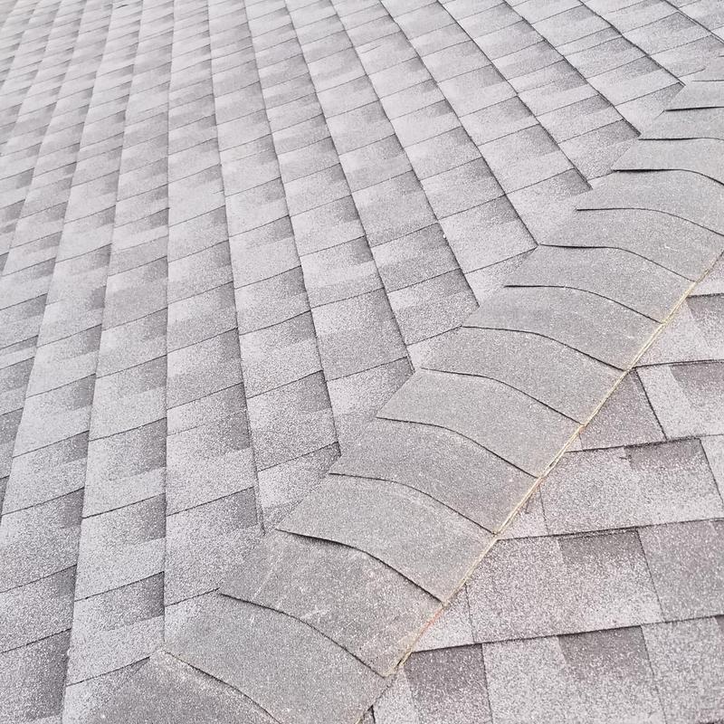GAF HDZ charcoal asphalt shingle roof deck installation