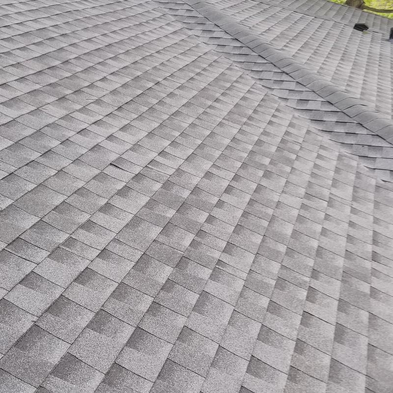 Charcoal GAF HDZ asphalt shingle roof installation