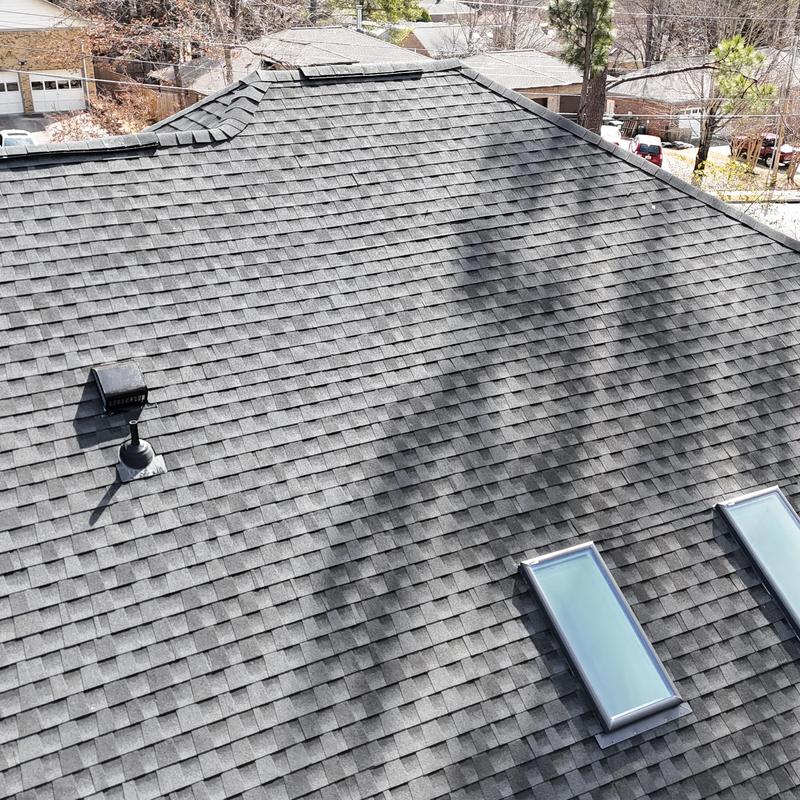 GAF HDZ shingle roof with skylights in Huntsville