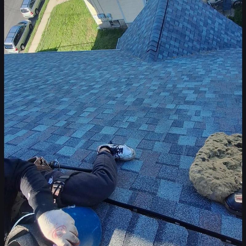 CertainTeed Landmark Pro shingles roof with chimney lead install