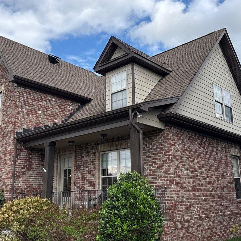 Asphalt shingle roof with hail damage in Gallatin TN