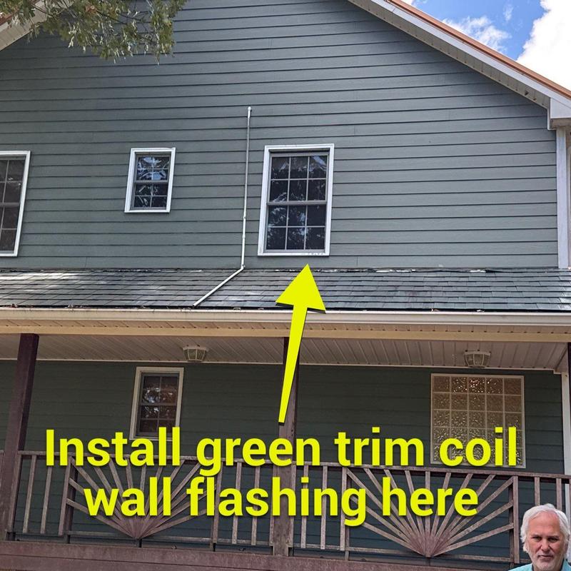 Wall flashing installation location on siding