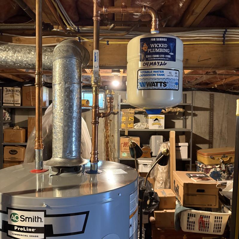 Water heater expansion tank installation in basement Water heater expansion tank installation in basement