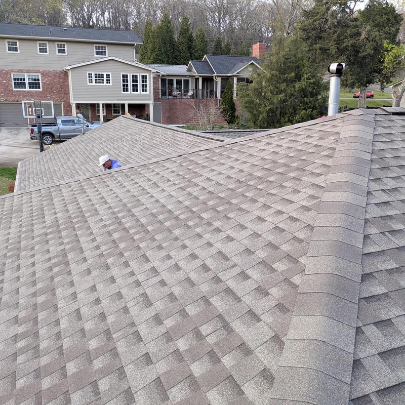 GAF HDZ weathered wood shingles roof installation