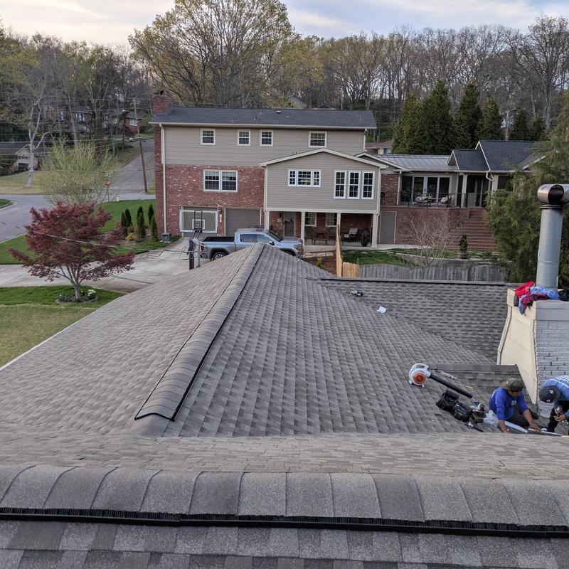 GAF HDZ weathered wood shingle roof installation