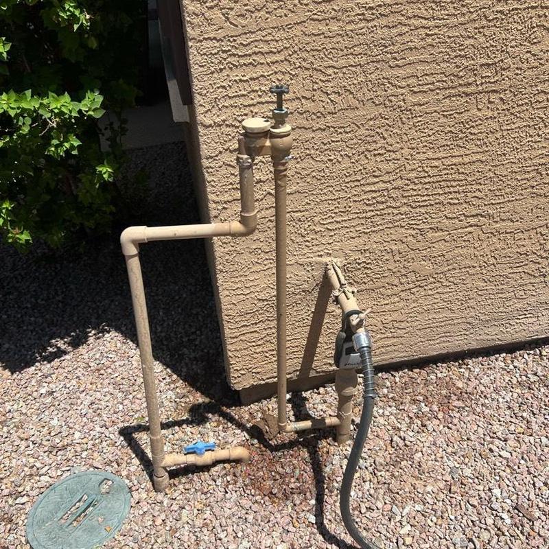 Wilkins pressure vacuum breaker and irrigation pipes