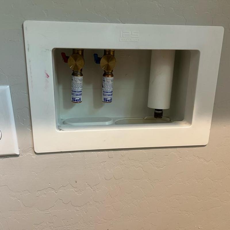 Laundry box cold water valve replacement in wall cavity