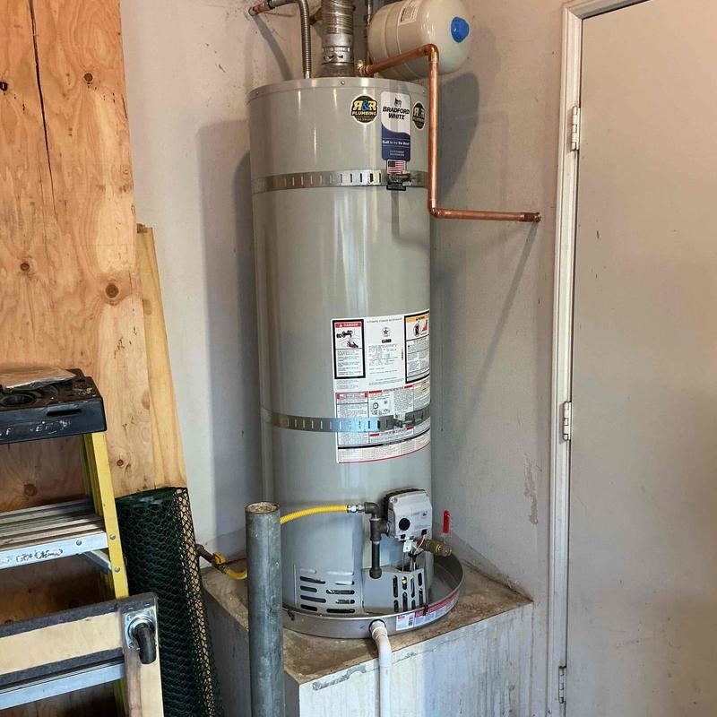 Bradford White 50-gallon water heater installed