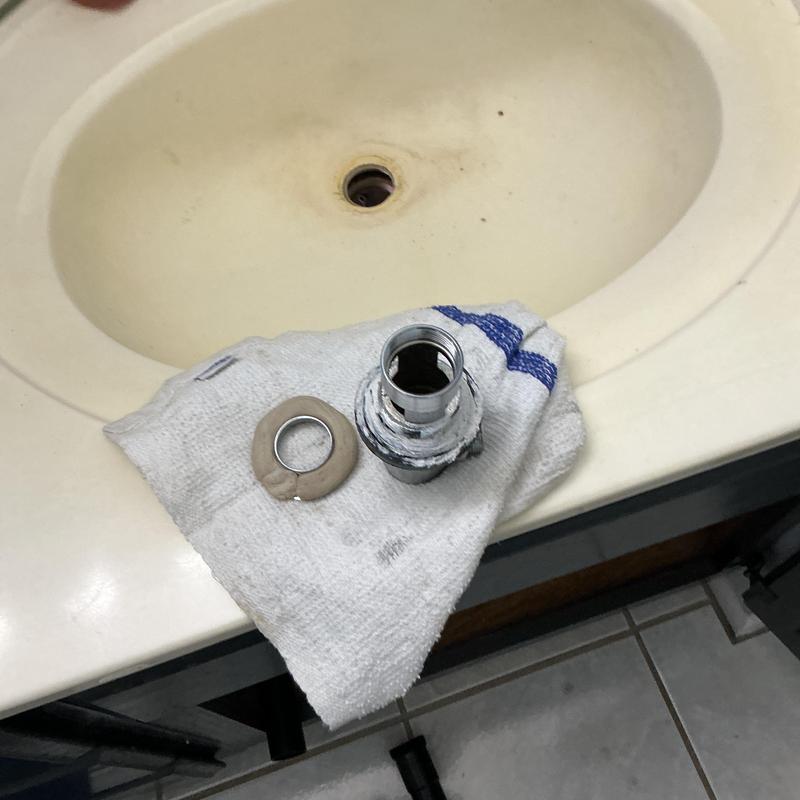 Bathroom sink drain assembly with supply p-trap parts Bathroom sink drain assembly with supply p-trap parts