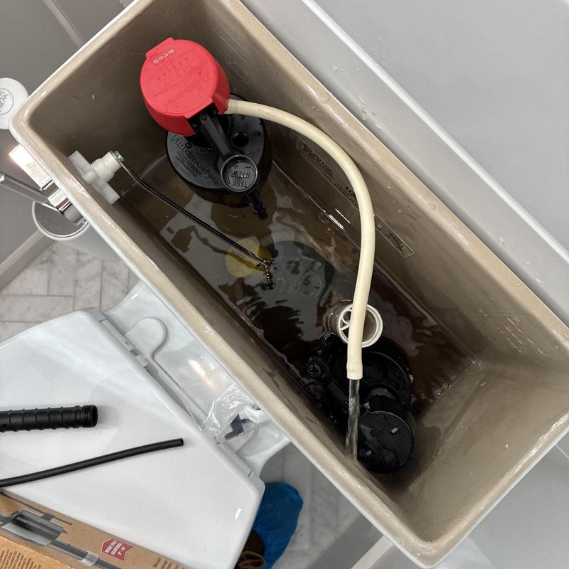 Toilet fill valve and supply line replacement inside tank Toilet fill valve and supply line replacement inside tank