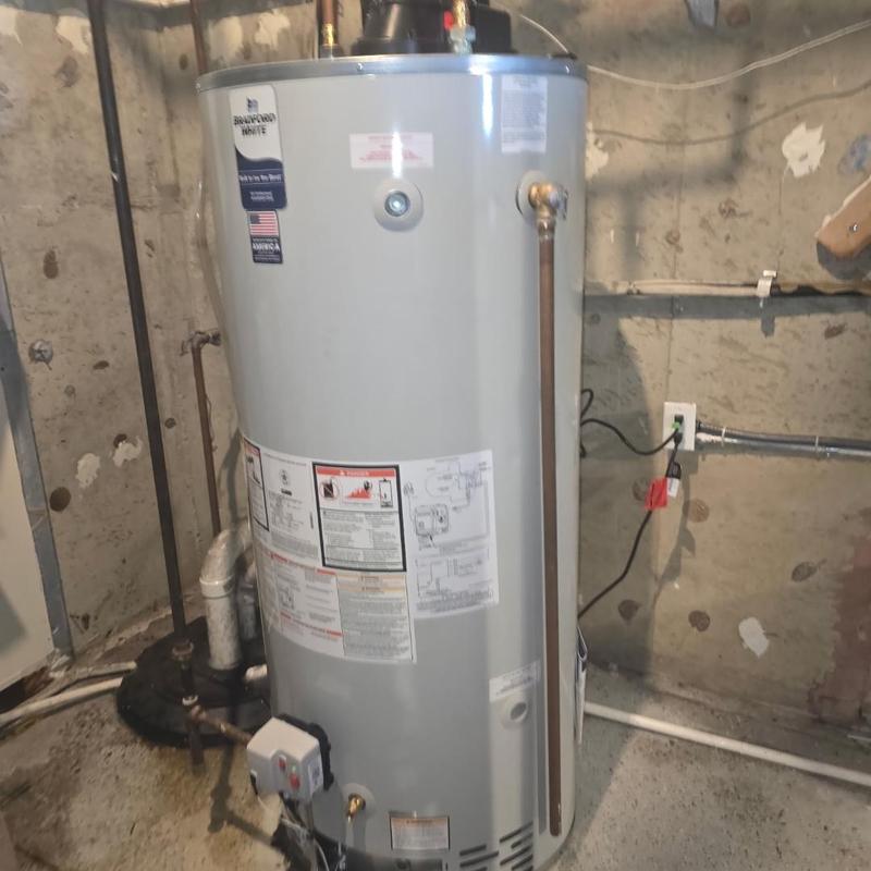 Bradford White 75 gallon water heater installation