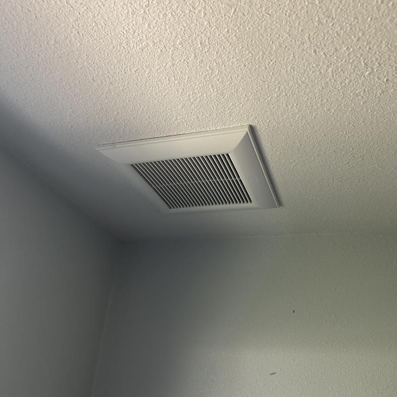Bathroom exhaust fan installation on ceiling in Boise