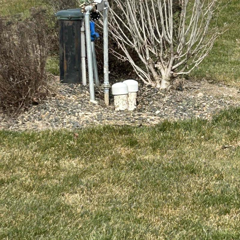 Well head and yard hydrant excavation in yard