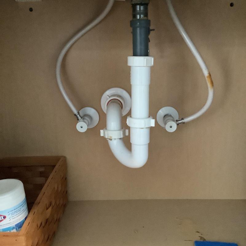 Bathroom sink drain pipes under cabinet in Midlothian VA Bathroom sink drain pipes under cabinet in Midlothian VA
