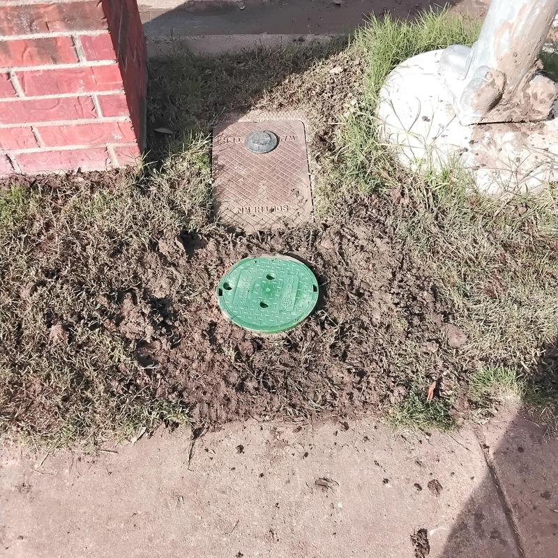Water main personal shutoff valve with valve box installation