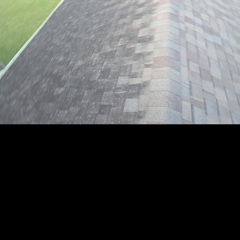 Asphalt shingle roof with hail damage inspection Asphalt shingle roof with hail damage inspection
