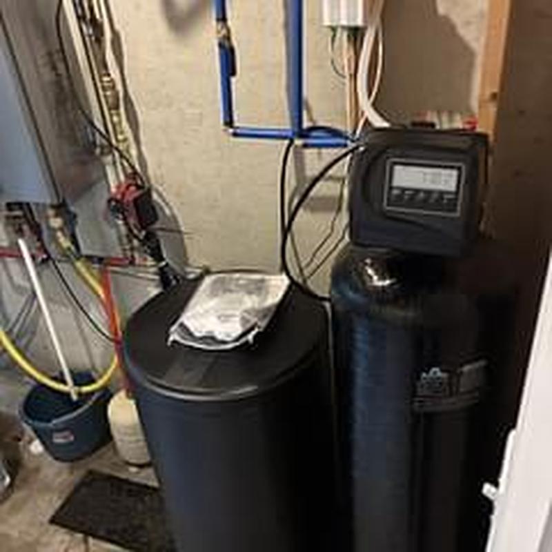 2.0 Cubic Water Softener Unit Installation in Basement