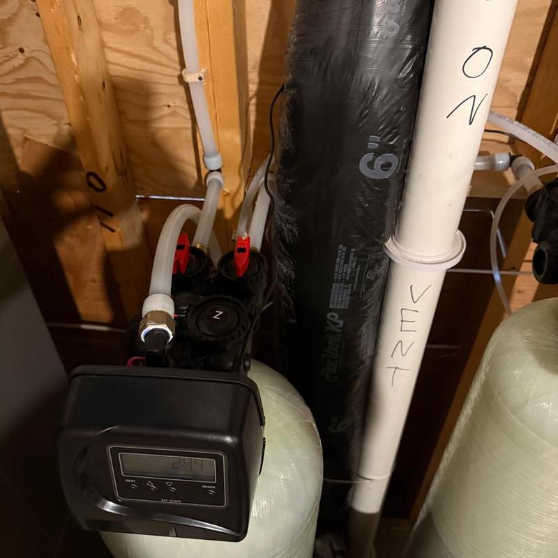 Whole home carbon filter and RO system installation
