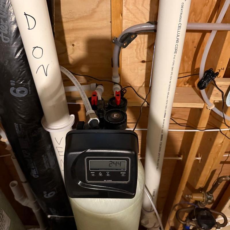 Whole home carbon filter system with digital control panel