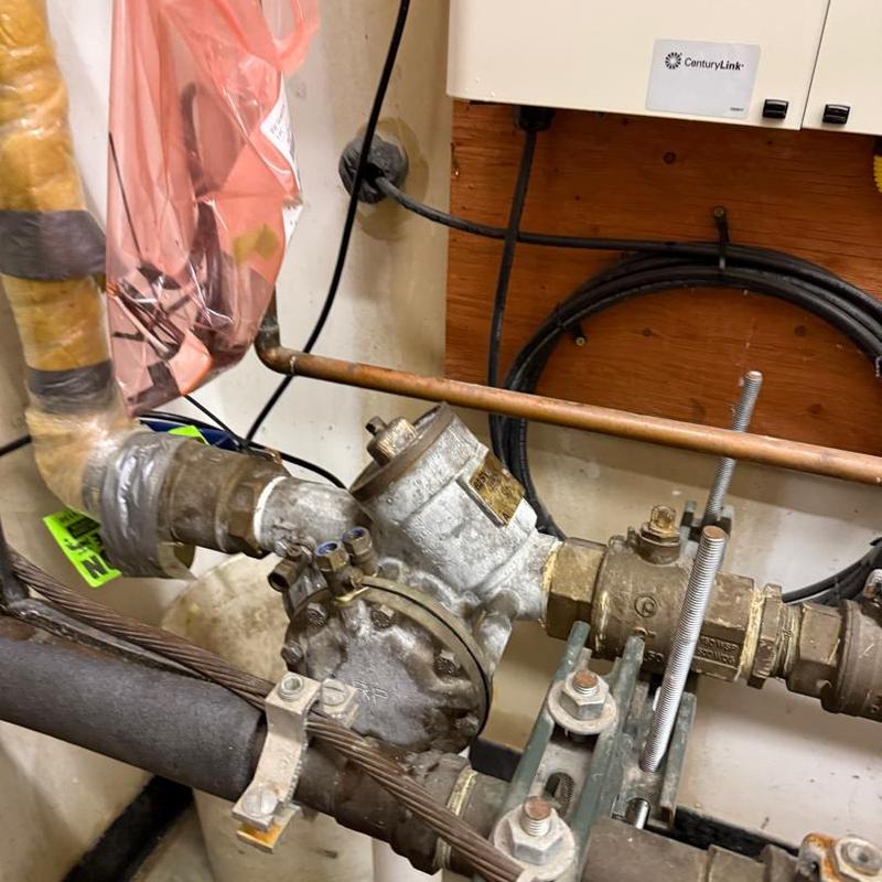 Febco 825y valve assembly with copper piping