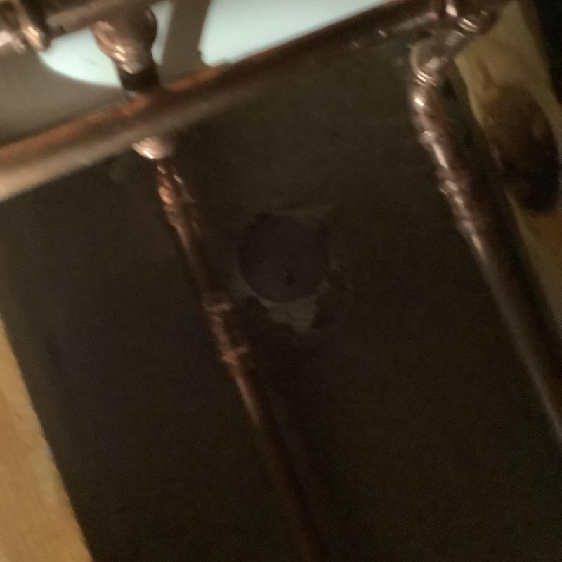 3/4 inch copper water line with fittings in wall cavity 3/4 inch copper water line with fittings in wall cavity