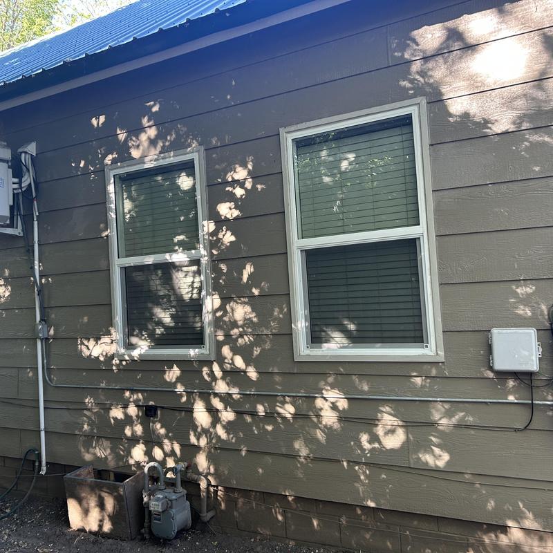 Exterior electrical receptacle and wiring on home siding