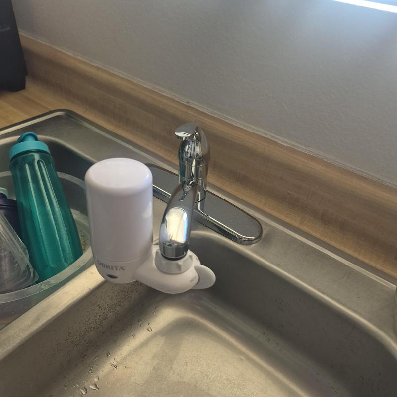 Kitchen faucet water filter installation near sink Kitchen faucet water filter installation near sink