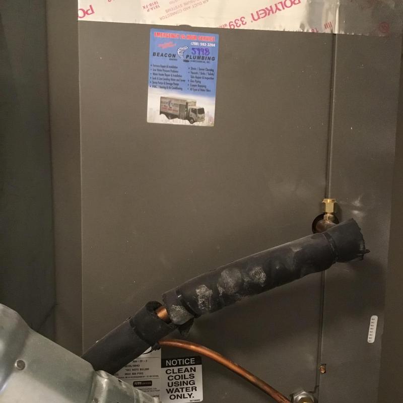 Furnace safety switch and coil cleaning inspection