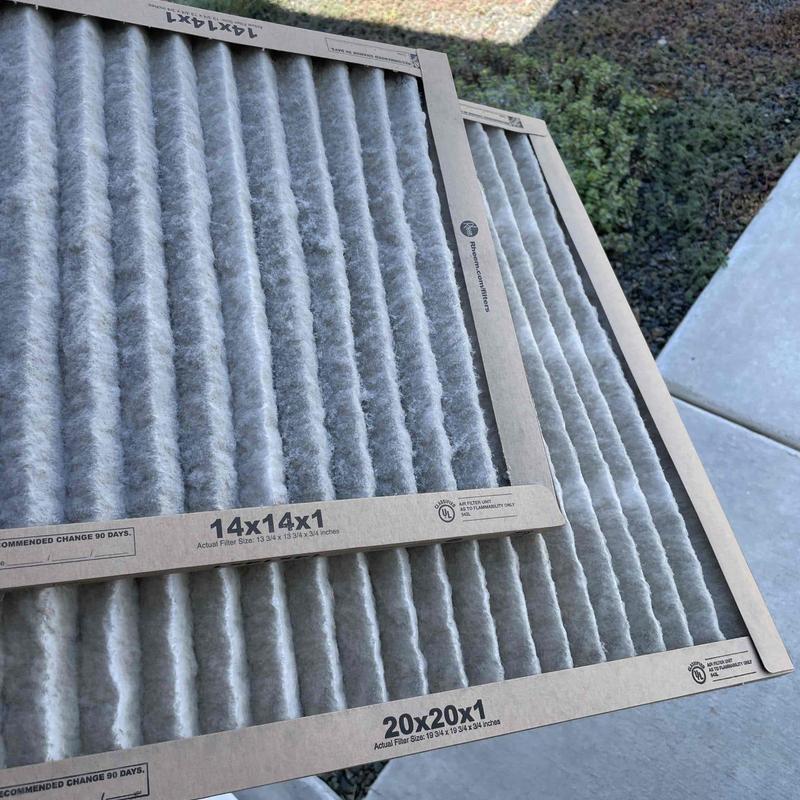 HVAC air filters 14x14x1 and 20x20x1 new replacements