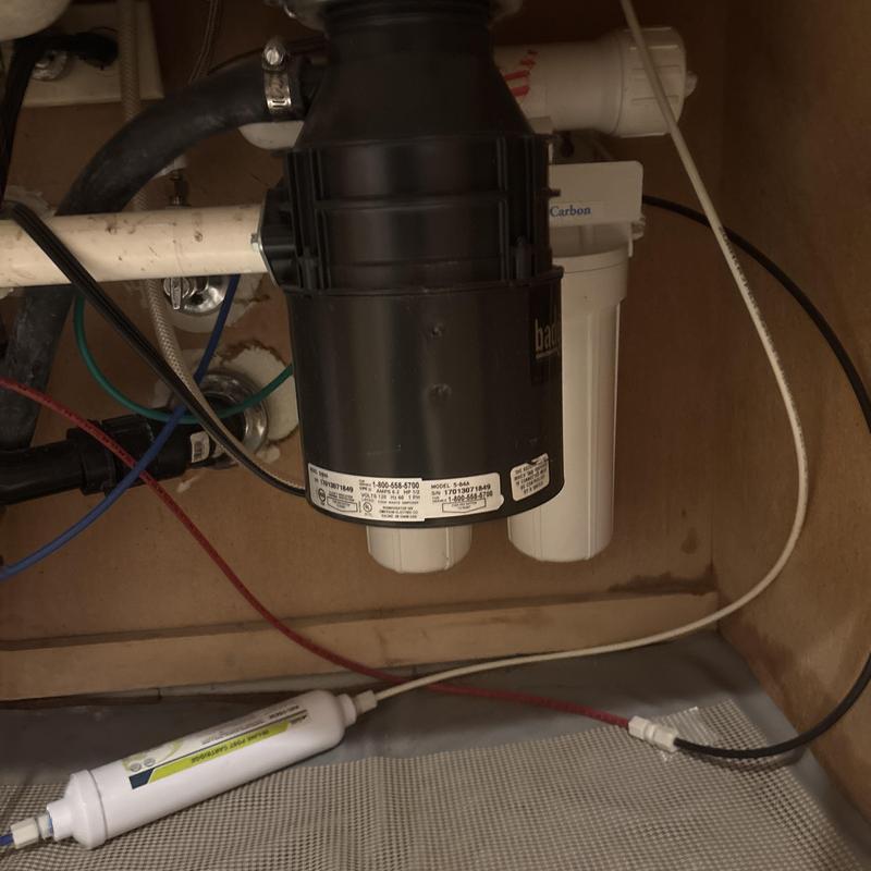 RO water filter system with replaced filters and membrane RO water filter system with replaced filters and membrane