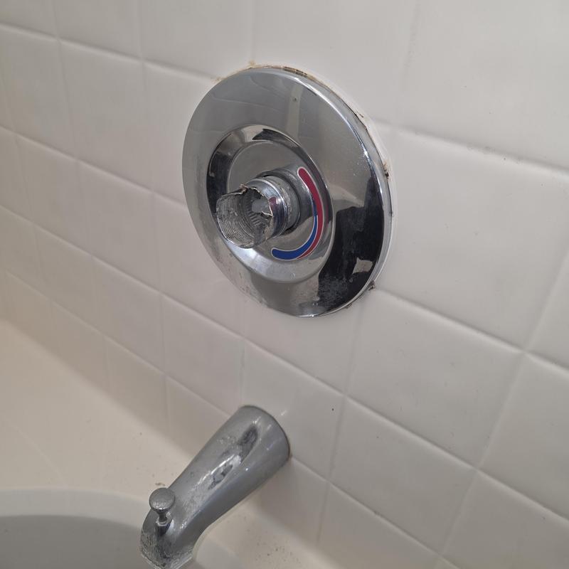 Tub shower cartridge and tub spout without handle