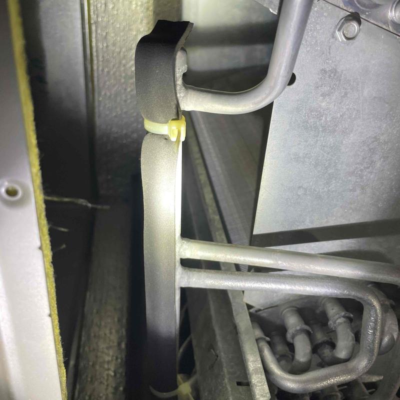 Indoor HVAC coil and tubing inspection with dust buildup