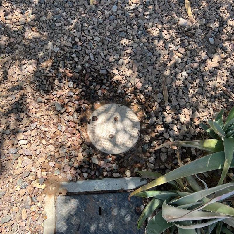 Pressure-reducing valve with landscaping valve box installation