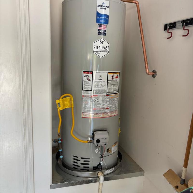 Bradford White 50-gal gas water heater installation