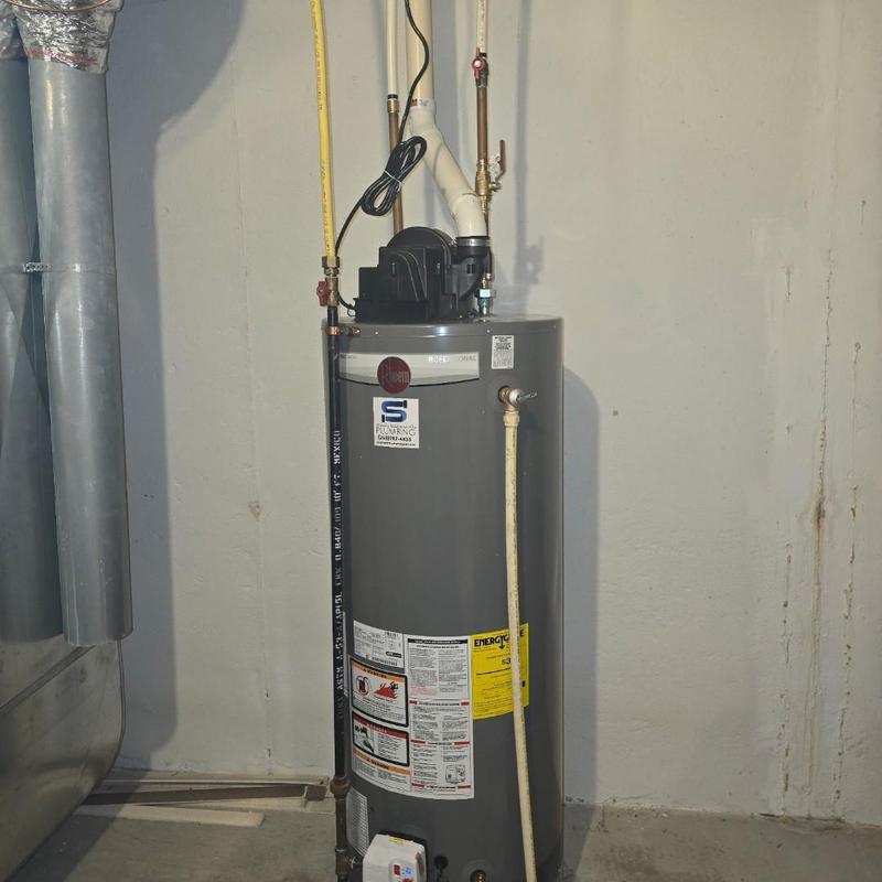 Rheem 50 gallon power vent water heater installation