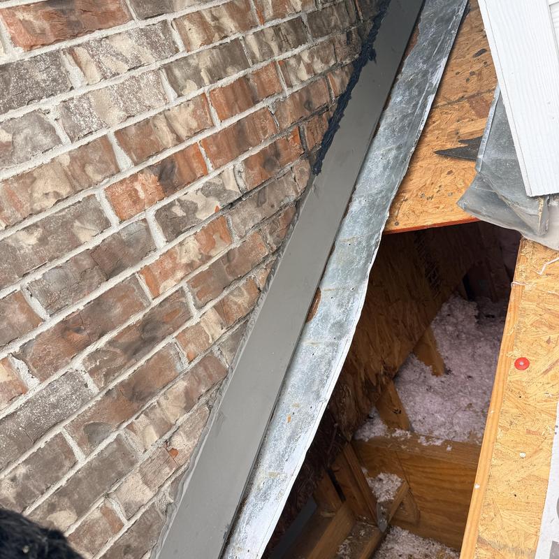 Wall flashing and roof decking with water diverter installation