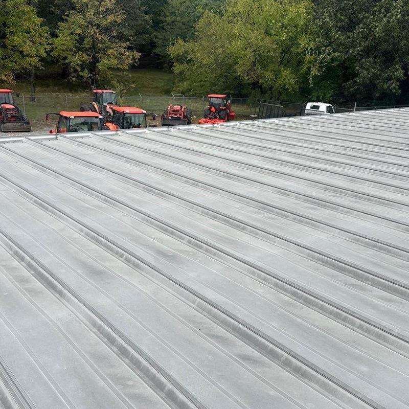 Commercial metal roof hail damage inspection in Kentucky