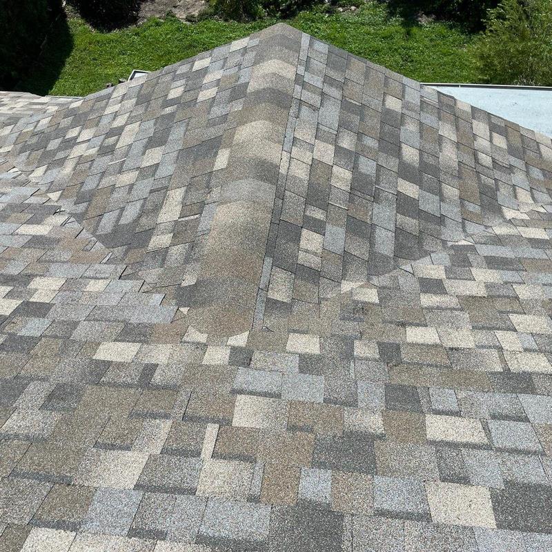 Owens Corning Duration shingle roof with ridge cap