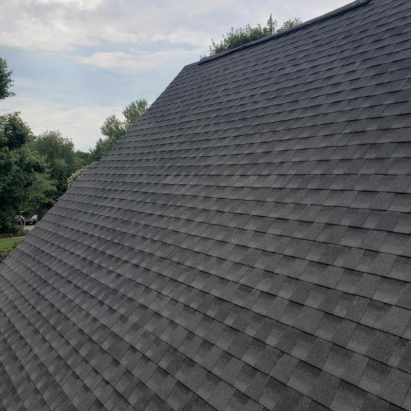 GAF Heatherwood shingle roof after replacement