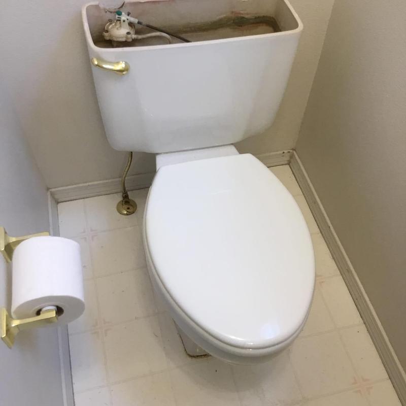 Toilet tank supply line and shut off valve installation