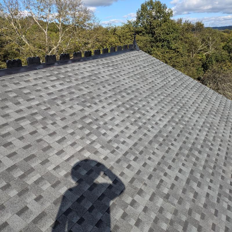 GAF HDZ shingles on completed roof decking replacement