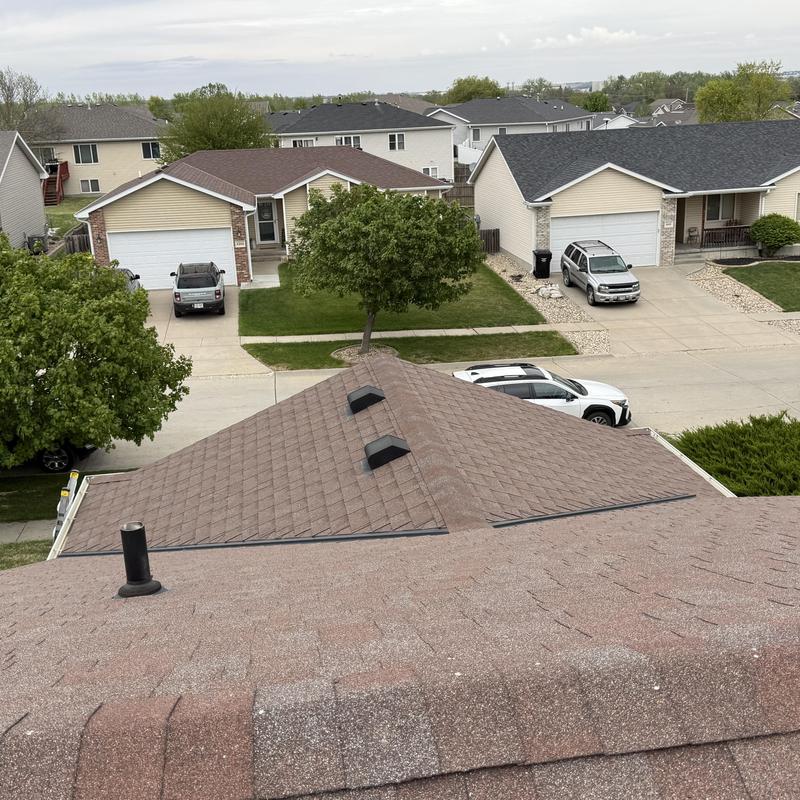 Tamko Heritage asphalt shingle roof with vents