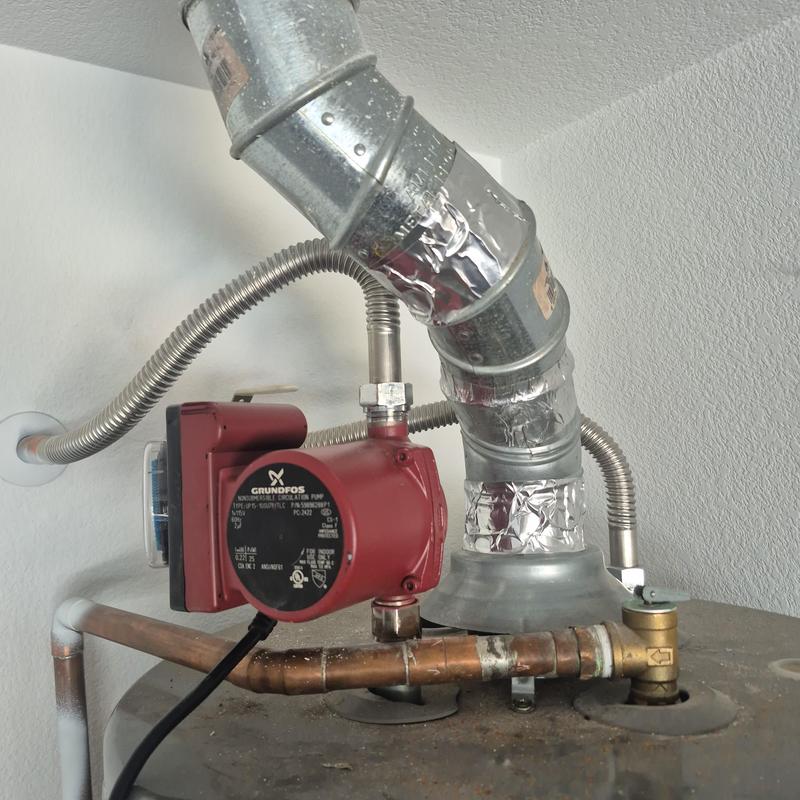 Comfort Series recirculating pump on water heater Comfort Series recirculating pump on water heater